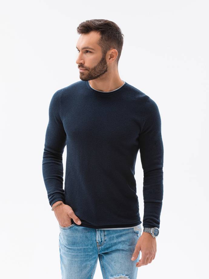 Men's sweater E121 - navy