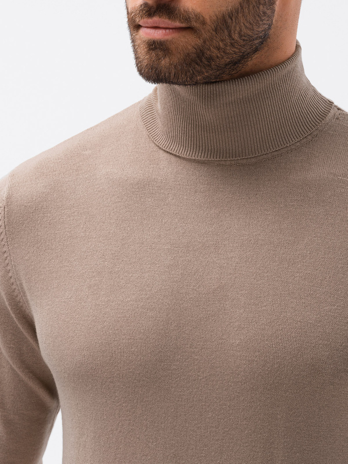 Men's sweater E179 - brown