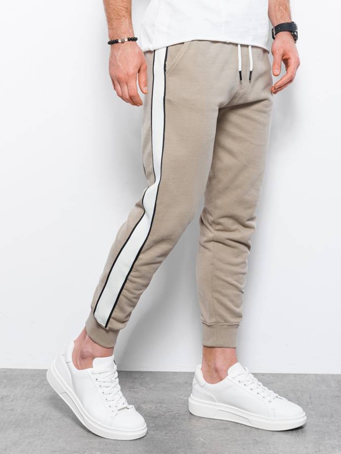 Men's sweatpants - beige P947