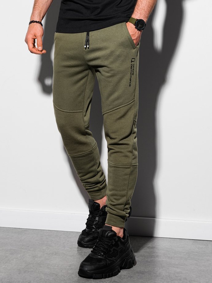 Men's sweatpants - dark olive P954