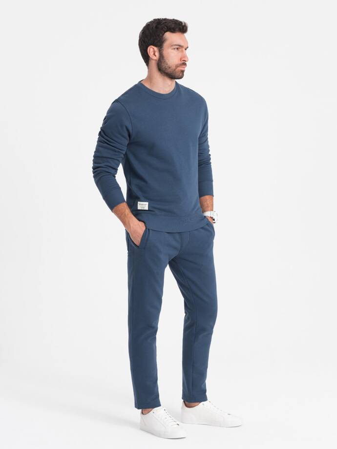 Men's sweatshirt + pants set - dark blue V4 Z78