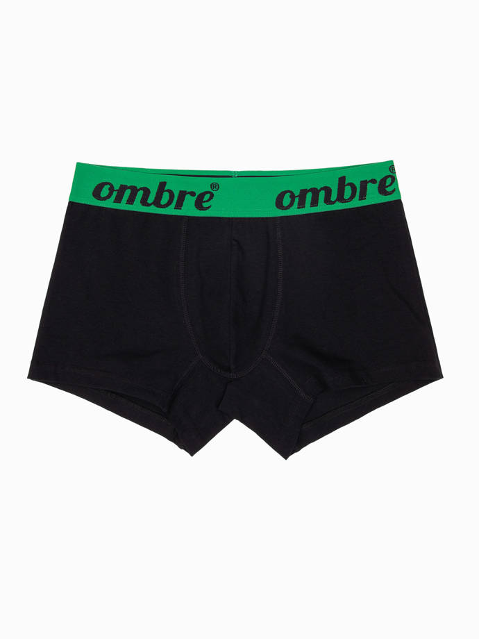 Men's underpants - black-green U283