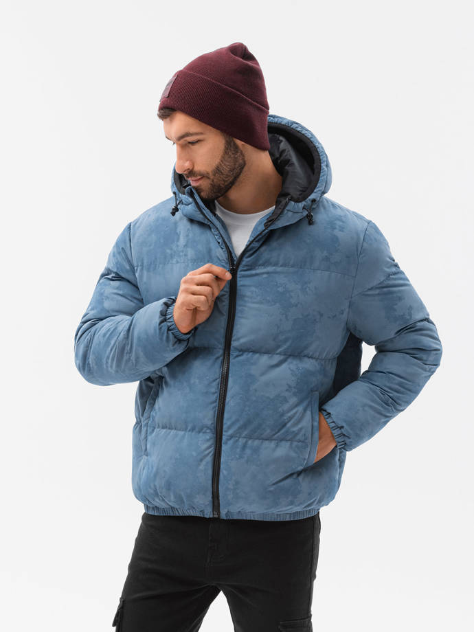 Men's winter jacket - blue C529