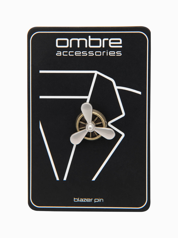 Vârf decorativ din metal pentru îmbrăcăminte - maro V1 OU-ACPN-0107