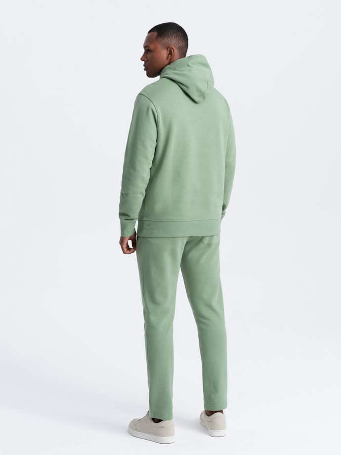Set trening bărbați pantaloni + geacă kangaroo - verde V3 Z80