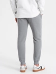Men's ottoman fabric sweatpants - gray V5 OM-PASK-0129