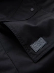 Męska długa kurtka parka sherpa – negru V4 OM-JALJ-0181