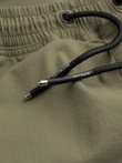 Men's JOGGER pants with zippered cargo pockets - light olive V1 OM-PAJO-0135