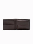 Men's leather wallet - brown A609
