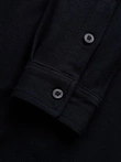 Men's long sleeve knit shirt - black V4 K540