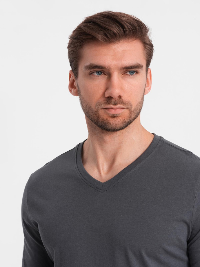 Set bărbați V-NECK cu mânecă lungă - mix 2-pack V9 Z41