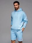 Unisex mikina s kapucí a kapsami - modrá V8 OU-SNBC-0105