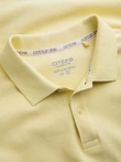 Tricou polo BASIC pentru bărbați, tricou piqué monocolor - galben V15 OM-POBS-0100