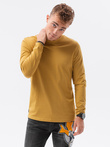 Men's plain longsleeve - mustard L138