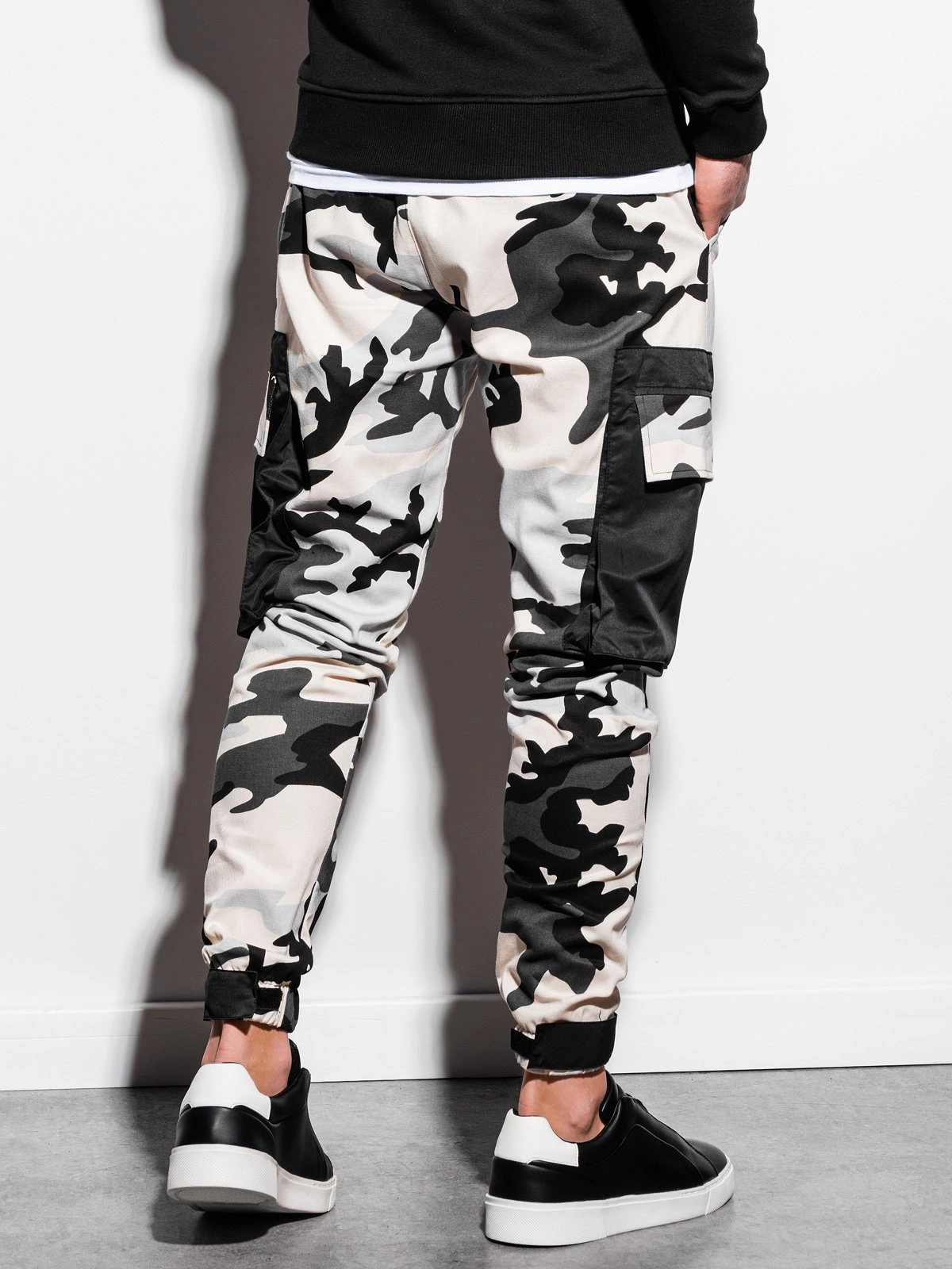 Mens black camo joggers on sale