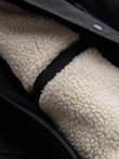 Męska długa kurtka parka sherpa – negru V4 OM-JALJ-0181