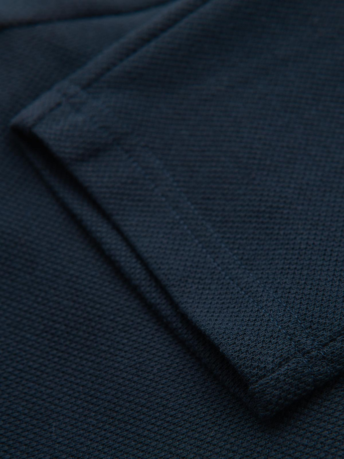 Pantaloni bărbătești tricotați cu talie elastică - albastru marin V3 OM-PACP-0116