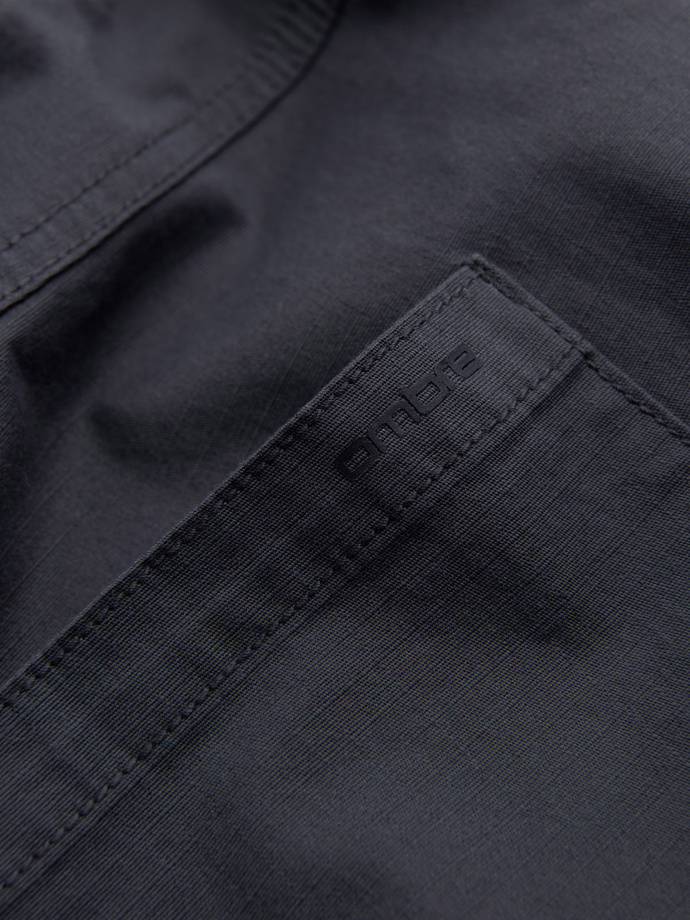 Pantaloni bărbătești JOGGER cu buzunare cargo cu fermoar și fermoar - grafit V6 OM-PAJO-0135