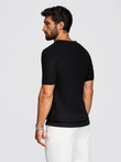 Tricou polo bărbătesc fără nasturi - albastru marin V3 OM-POSS-0110