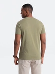 Men's motorcycle style printed t-shirt - olive V2 OM-TSPT-0125