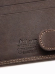 Men's leather wallet - brown A092