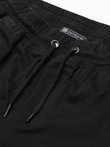 Men's JOGGERY pants with cargo pockets - black V1 P886