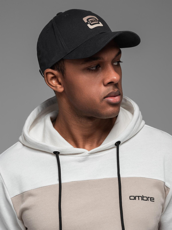 Șapcă de baseball cu logo pentru bărbați - negru V2 OM-ACCS-0100