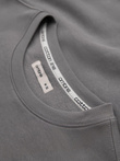 BASIC men's sweatshirt with round neckline - grey V8 OM-SSBN-0175