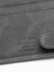 Men's leather wallet - black A092