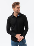 Men's long sleeve knit shirt - black V4 K540
