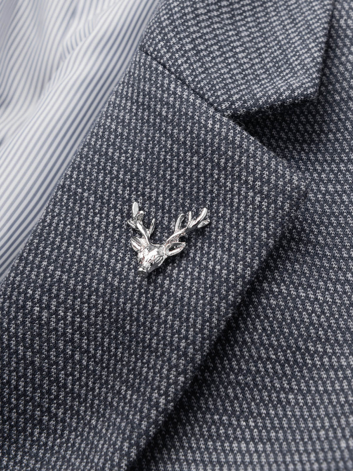 Metal decorativ clothes pin cerb - argint V1 OU-ACPN-0116 