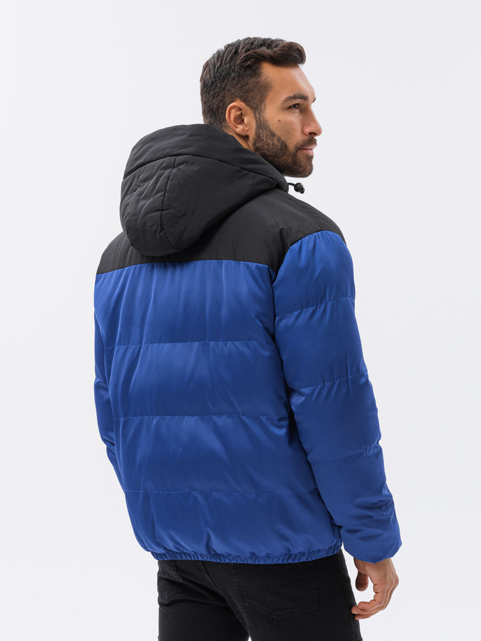 Men's winter jacket - blue C458