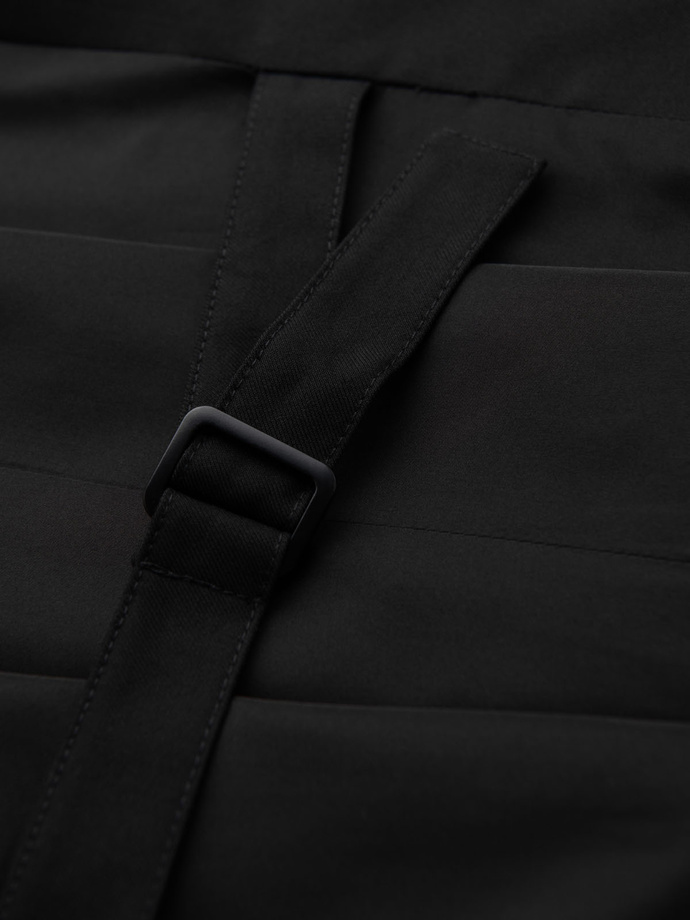 Costum bărbătesc fără revere - negru V4 OM-BLZV-0112