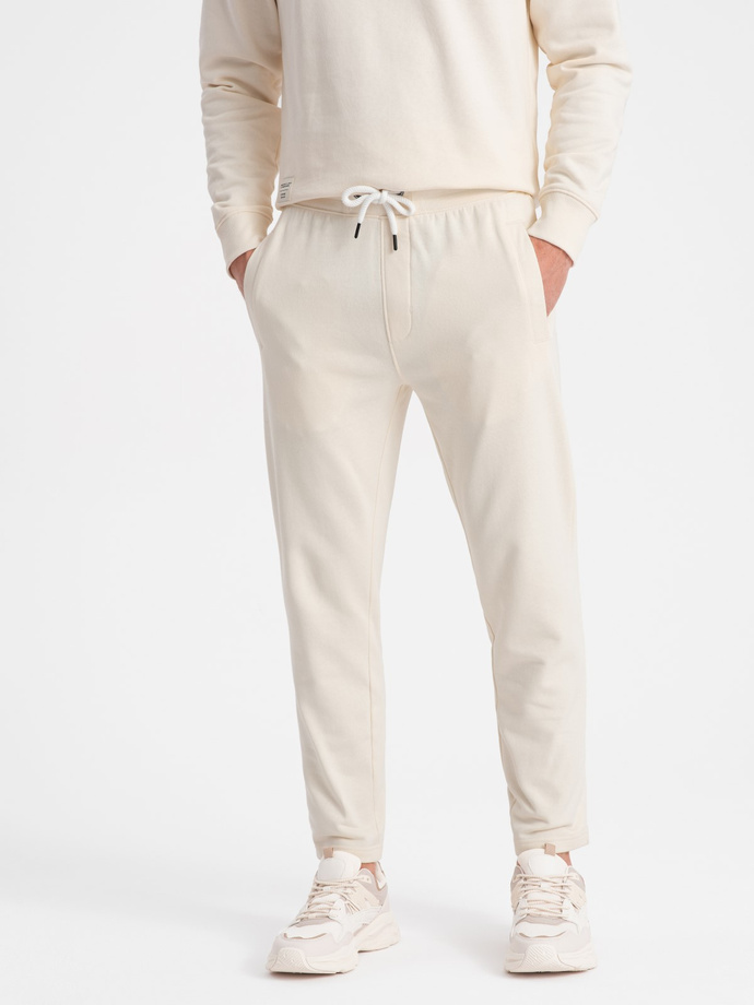 Set trening bărbați hanorac + pantaloni - crem V11 Z78