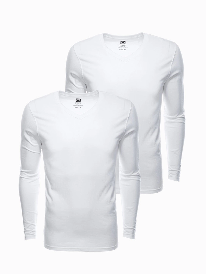 Set bărbătesc V-NECK cu mânecă lungă - mix 2-pack V3 Z41