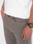 Pantaloni chino croiți pentru bărbați - bej închis V5 OM-PACP-0151