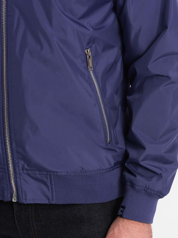 Pánska prechodná bomber bunda - námornícka C439