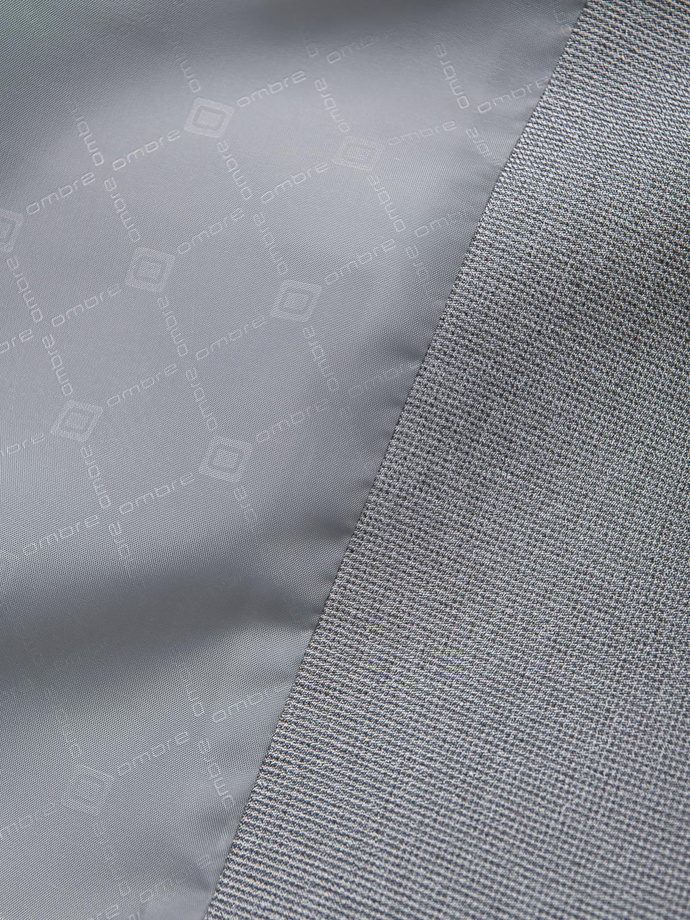 Sacou elegant pentru bărbați cu nasturi decorativi la manșete - gri V2 OM-BLZB-0114