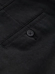 Men's classic chino pants with fine texture - black V5 OM-PACP-0188