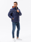 Men's winter jacket - dark blue C546