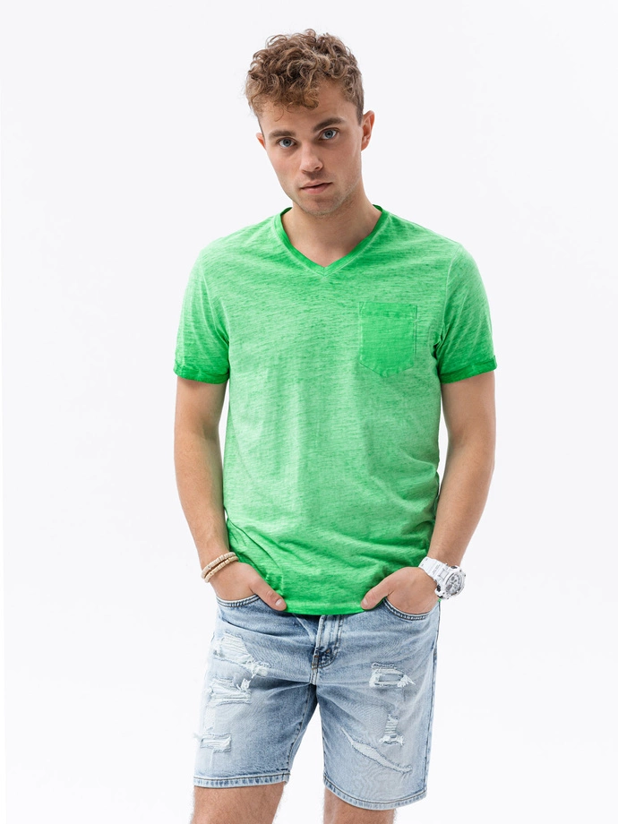 Tricou simplu barbati - verde S1388