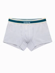 Classic fit men's boxer shorts with decorative elastic waistband - 3-pack mix OM-UNBO-0110
