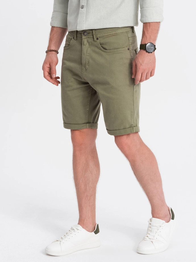 Pánske šortky CHINO - khaki V14 OM-SRDS-0103