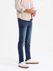 Vyriški SLIM FIT džinsai su elastanu - mėlyni V1 OM-PADP-0214