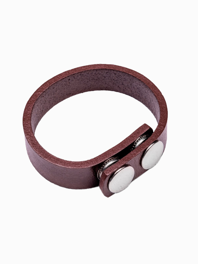 Set de accesorii din piele pentru bărbați - maro A654