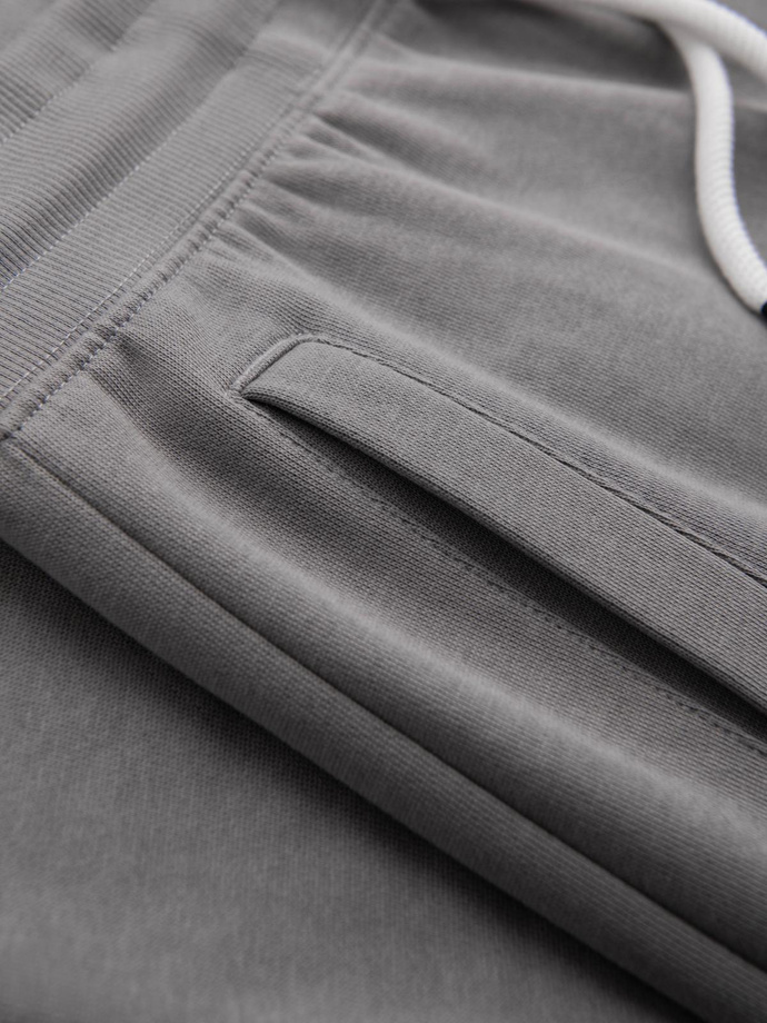 Vyriškos sportinės kelnės be pamušalo - pilkos V8 OM-PABS-0206