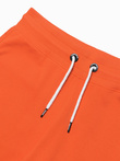 Pantaloni scurți de trening pentru bărbați, cu margine - portocaliu V5 W360