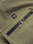 Men's JOGGER pants with zippered cargo pockets - light olive V1 OM-PAJO-0135