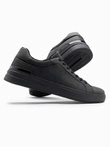 Casual uniform men's eco nubuck shoes - black V4 OM-FOCS-0151