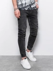Pantaloni de jogger din denim pentru bărbați - negru P907